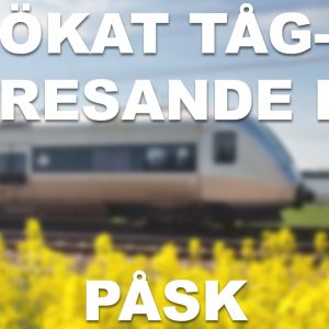 Uppsala tredje populäraste destinationen när fler svenskar tar tåget i påsk