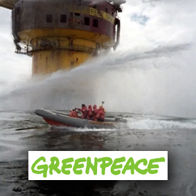 Greenpeace återupptar protester till havs i Nordsjön